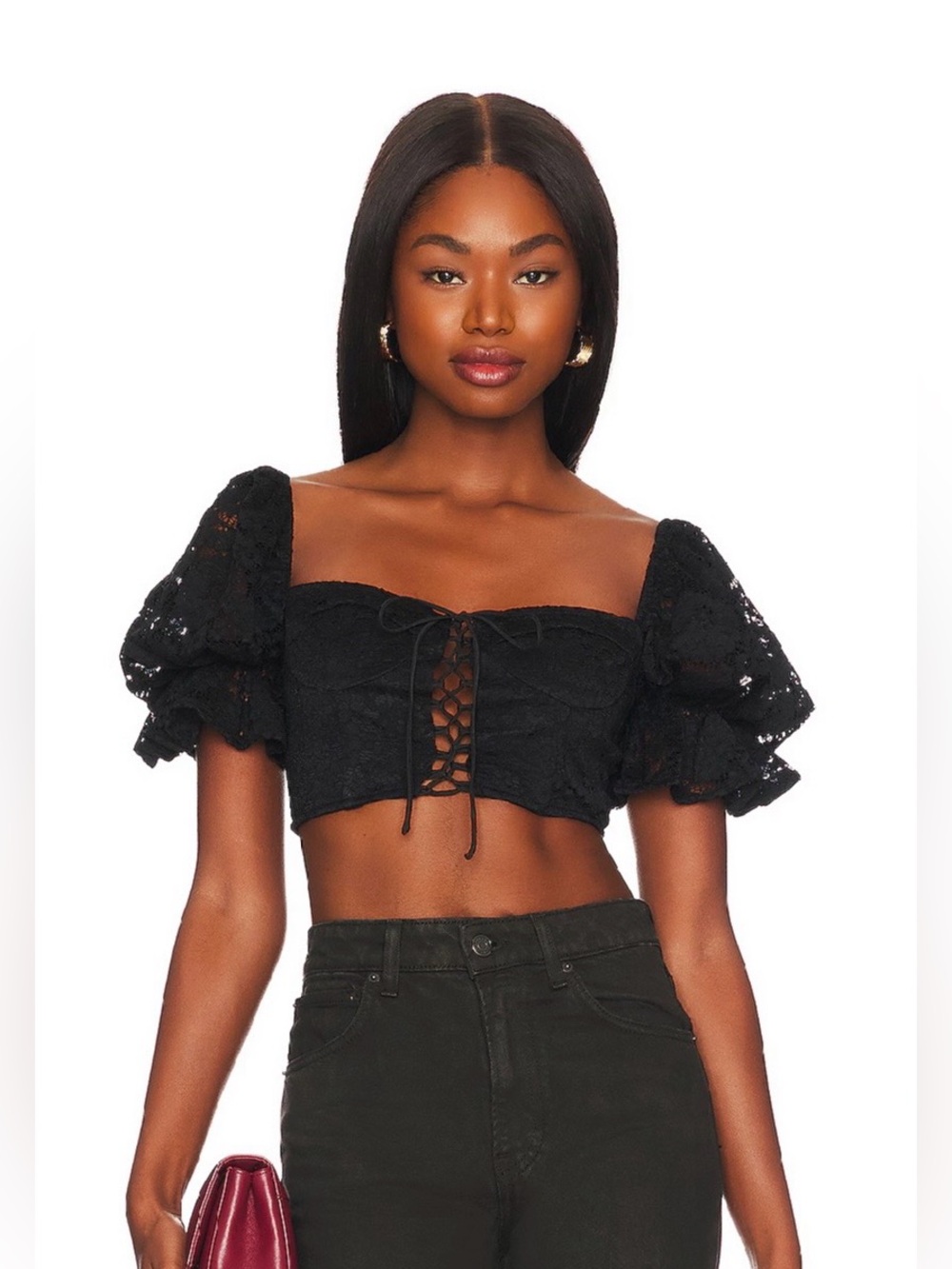 More To Come Tamia Lace Corset Top Size S